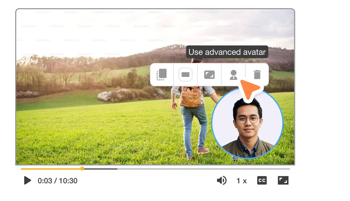 Refine AI avatar scenes in Visla’s Scene-Based Editor
